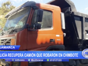 Cajamarca: Policía recupera camión que robaron en Chimbote