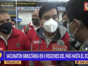 Trujillo: Ministro de Educación supervisa vacunación