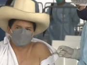 Covid-19: Presidente Pedro Castillo recibió su primera dosis de Sinopharm