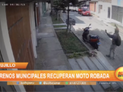 Trujillo: Serenos municipales recuperan moto robada