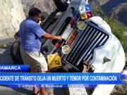 Cajamarca: Accidente de tránsito deja un muerto y temor por contaminación