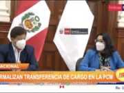 Formalizan transferencia de cargo en la PCM