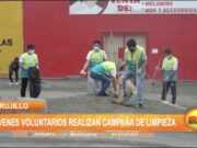 Trujillo: Jóvenes voluntarios realizan campaña de limpieza