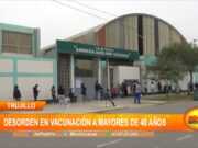 Trujillo: Desorden en vacunación a mayores de 40 años
