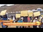 Cajamarca: Pobladores de Namora protestaron contra proyecto minero