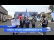 La Libertad: Docentes protestan exigiendo pago de sus CTS