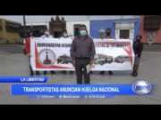 La Libertad: Transportistas anuncian huelga nacional