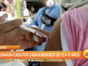Piura: Vacunarán casa por casa a personas de 12 a 17 años