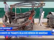 La Libertad: Accidente de tránsito deja a dos heridos de gravedad