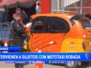 Huaraz: Intervienen a sujetos con mototaxi robado