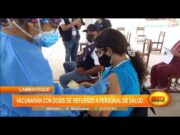 Lambayeque: Vacunarán con dosis de refuerzo a personal de salud
