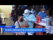 Trujillo: Vacunan a comerciantes de las galerías Don Carlos