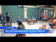 Cajamarca: 2000 escolares migraron a colegios públicos