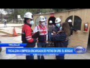 Trujillo: Fiscalizan a empresa encargada de pistas en Urb. El Bosque