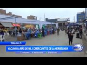 Trujillo: Vacunan a más de mil comerciantes de la Hermelinda
