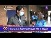 Trujillo: Mayores de 60 años ya pueden recibir dosis de refuerzo