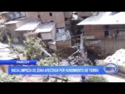 Parcoy: Inicia limpieza de zona afectada por hundimiento de tierra
