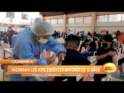 Cajamarca: Vacunan a adolescentes mayores de 12 años contra la covid-19