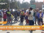 La Libertad: Bloqueo de vías continúa en sierra liberteña por paro de ronderos