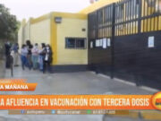 Trujillo: Poca afluencia en vacunación con tercera dosis contra la covid-19