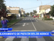 Trujillo: Mejoramiento de pista en 95% de avance en urb. el Bosque