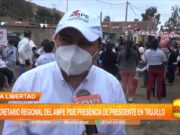 La Libertad: Secretario regional del AMPE pide presencia de presidente en Trujillo