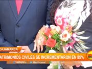 Cajamarca: Matrimonios civiles se incrementaron en 85%