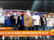 Huaraz: César Acuña se reúne con precandidatos de APP
