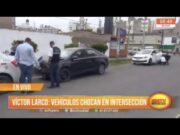 Víctor Larco: Vehículos chocan en intersección con semáforos malogrados