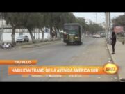 Trujillo: Habilitan tramo de la avenida América Sur