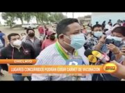 Chiclayo: Lugares concurridos podrían exigir carnet de vacunación