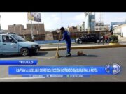 Segat: Captan a auxiliar de recolección botando basura en la pista
