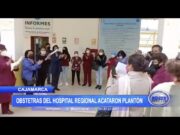 Cajamarca: Obstetras del hospital regional acataron plantón
