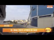 Trujillo: Peligro en Óvalo Grau por poste a punto de caer