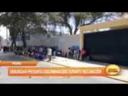 Piura: Denuncian presunta discriminación durante vacunación contra la covid-19