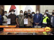 Lima: Ronderos se reunieron con premier Mirtha Vásquez