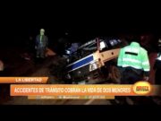 La Libertad: Accidentes de tránsito cobran la vida de dos menores
