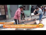 Cajamarca: Trabajo comunitario para jóvenes por infringir la ley