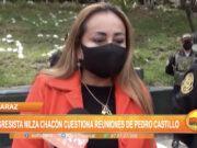 Huaraz: Congresista Nilza Chacón cuestiona reuniones de Pedro Castillo