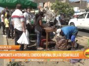 Trujillo: Alcalde se compromete a intervenir el comercio informal en avenida César Vallejo