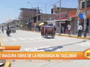 Piura: Se inaugura obra de la renovada avenida Gullman