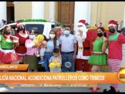 Chiclayo: Policía nacional acondiciona a patrulleros como trineos