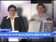 Lambayeque: Secretario del Sutep descalifican palabras de ministro