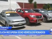 Cajamarca: Policía recupera ocho vehículos robados