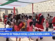 Trujillo: Estudiantes de trabajo social llevan alegría a niños