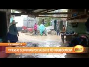 Cajamarca: Viviendas se inundan por salida del Río Huambocancha