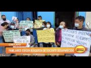 Chiclayo: Familiares exigen búsqueda de docente desaparecido