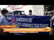 Piura: Dirigentes administrativos de salud buscan acuerdos
