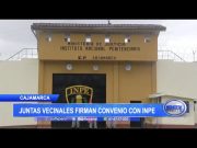 Cajamarca: Juntas vecinales firman convenio con INPE