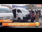 Trujillo: Se incrementa pasaje para Otuzco